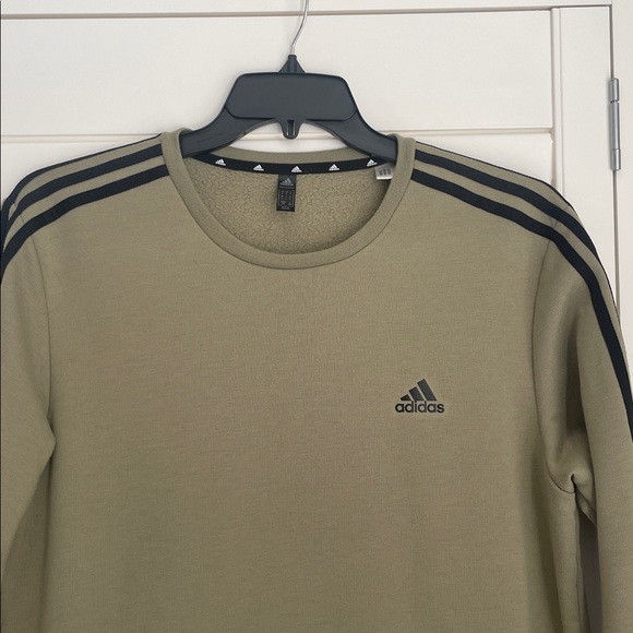 Adidas Men's Olive khaki Sweatshirt EUC - Picture 2 of 10